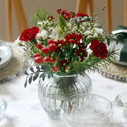 Christmas Posy and House Vase Duo