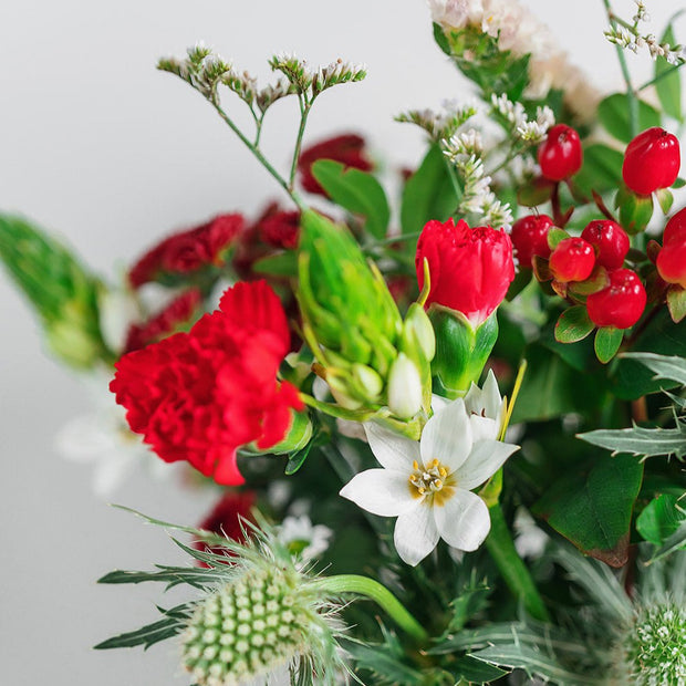 Tall Christmas Posy & Card