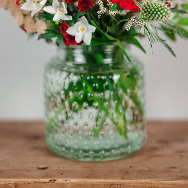 Christmas Posy and House Vase Duo