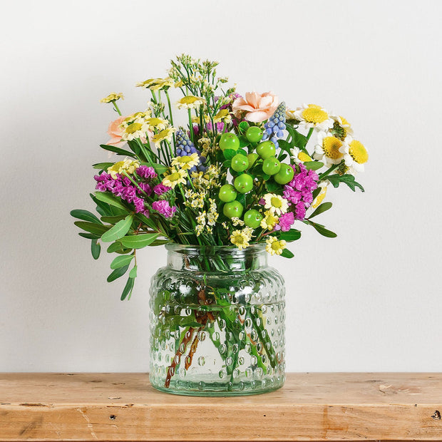 Fresh Flower Posy & Candles Letterbox Gift