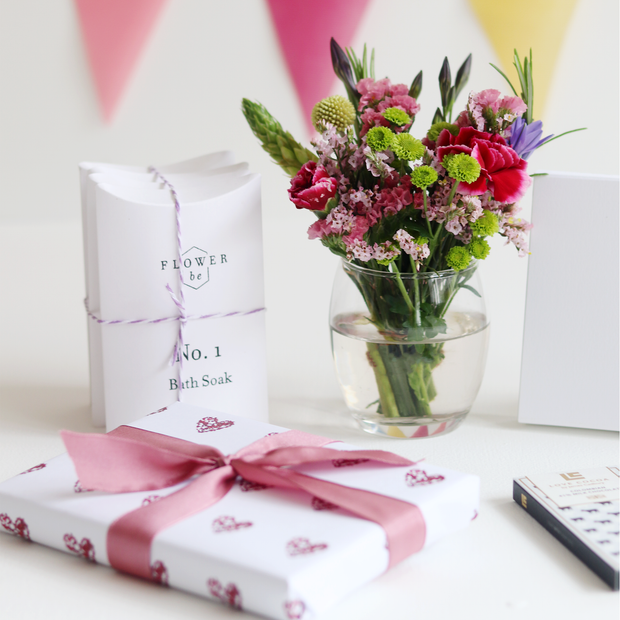 'New Baby' Botanical Posy Gift Hamper