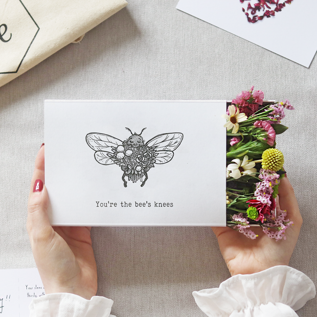 'You're the Bee's Knees' Deluxe Sleeved Gift Box Posy