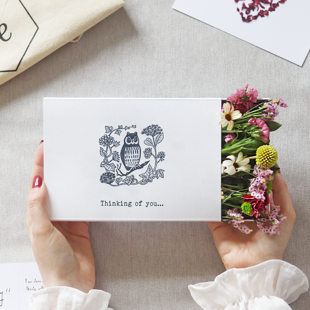 'Thinking of You' Deluxe Sleeved Gift Box Posy