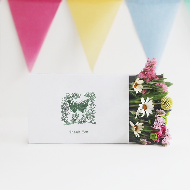 'Thank You' Deluxe Sleeved Gift Box Posy